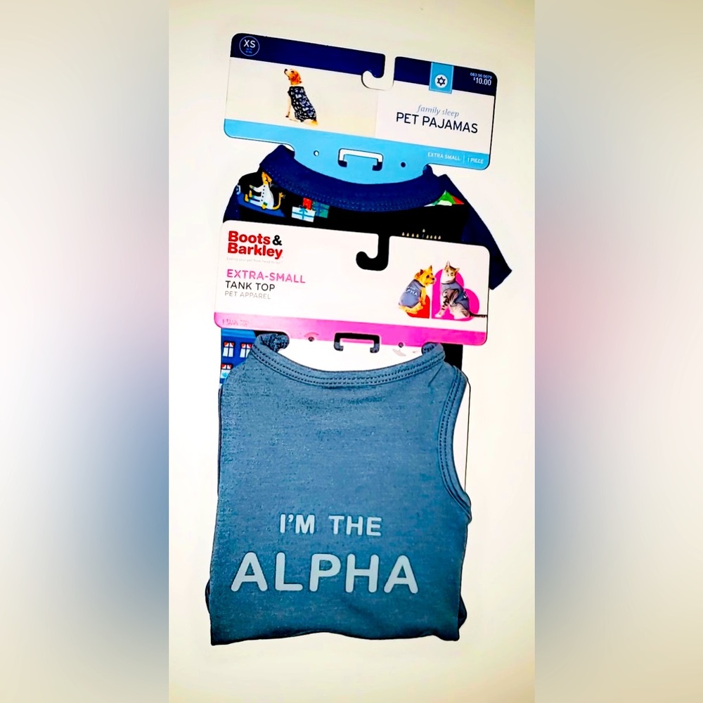 Bundle of Family Sleep Pet PJ and Boots & Barkley Tank Top | Sz: XS | NWT